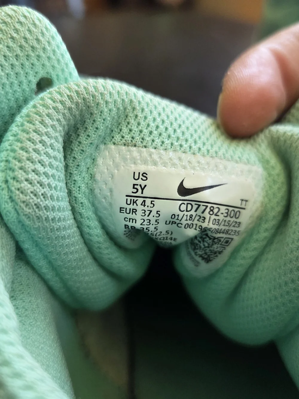 Nike High-Top Sneakers in Mint Green with White Swoosh